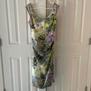Watercolor floral dress
